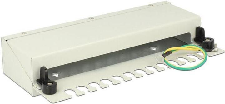 Actual product image Delock 12-port desktop patch panel, DIN rail kit