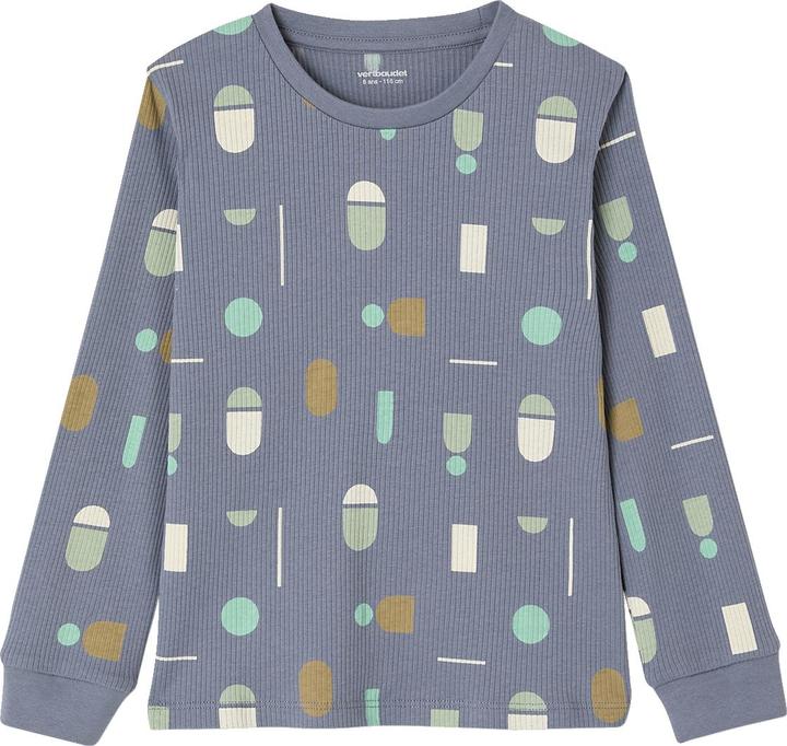 Produktbild Vertbaudet 2er-Set Jungen Schlafanzüge mit HAPPY-Print und Recycling-Baumwolle (92)