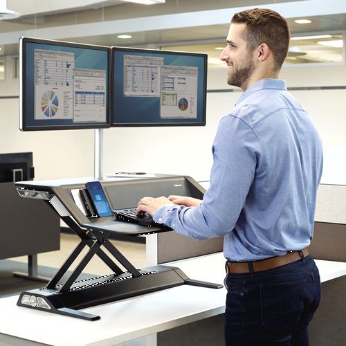Immagine prodotto Fellowes Telaio da seduta e in piedi Lotus DX Black