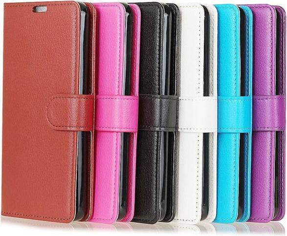 Actual product image MU Classic Litchi Leather Bookcover Series (Motorola Moto Z3 Play)