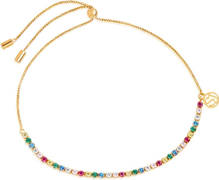 Sif Jakobs Ellera Charming Gold Plated Cubic Zirconia Bracelet SJ-B42032-XCZ-SG (28.50 cm, 925 silver)