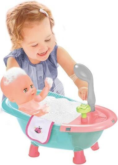 Produktbild Askato Tosia-Puppe mit Badewanne in rosa Kleidung