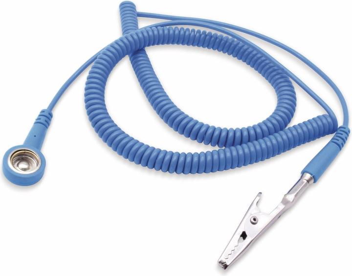 Produktbild Quadrios ESD-Erdungskabel 3.60 m Druckknopf 10 mm, Stecker, Krokodilklemme