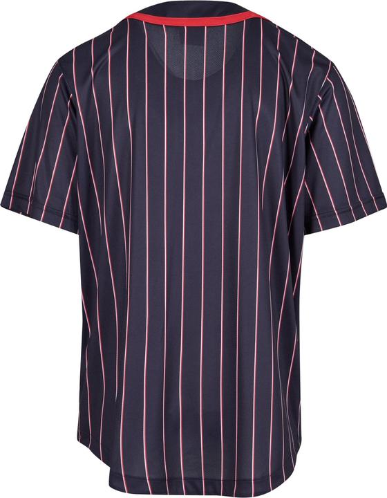 Actual product image Karl Kani KM233-003-1 KK Serif Pinstripe Baseball Shirt (L)