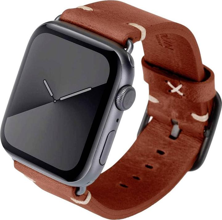 JT Berlin Watchband Alex Vintage Apple Watch 44/45mm - Aluminium space M/L 10716