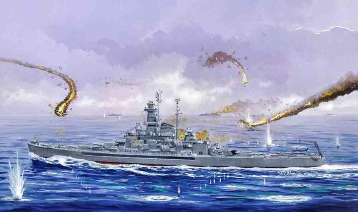 Actual product image Trumpeter U.S.S South Dakota BB-57