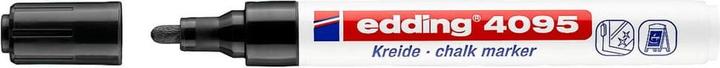 Produktbild Edding Kreidemarker 4095 (Rot, Weiss, Neonorange, Neonrosa, Blau, Hellgrün, Neongelb, Schwarz, Grün, 3 mm, 10 x)