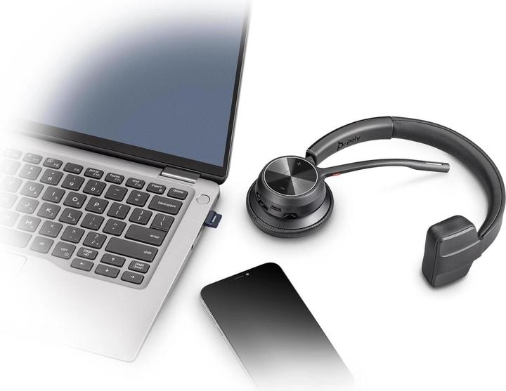 Image du produit Poly HP VOYAGER 4310 USB-C Headset with charge stand, Wireless, Office/Call center, 55 g, Headset (Sans fil, USB-C)