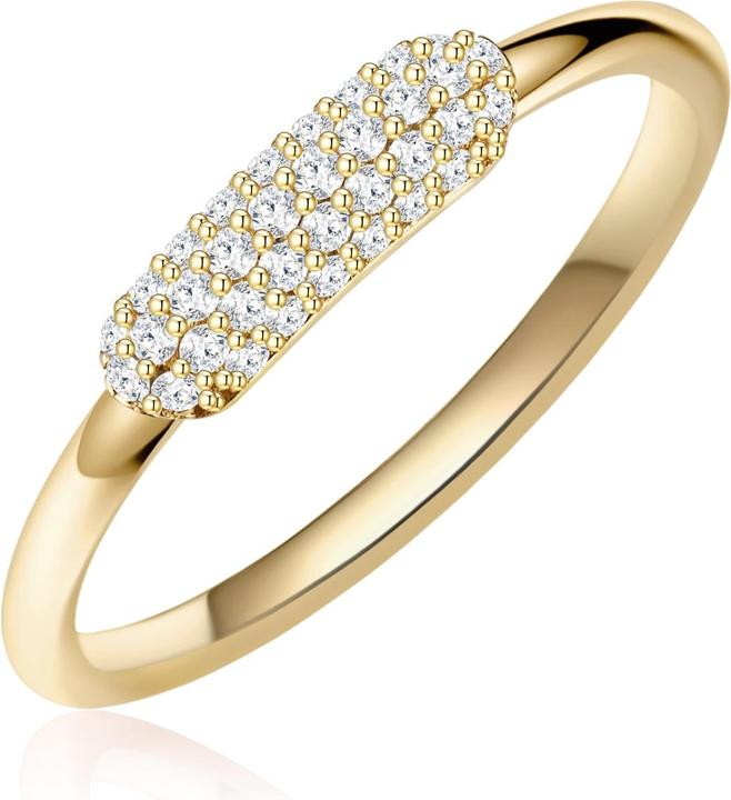 Produktbild Glanzstücke München Damen Sterling Silber Zirkonia gelbgold - 31486 (58, 925 Silber)