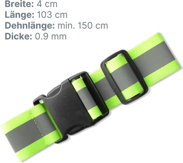 Produktbild Hermex Reflektierender Kofferriemen Kofferband Stretch-Fixierband Kostüm-Band (Kofferriemen)