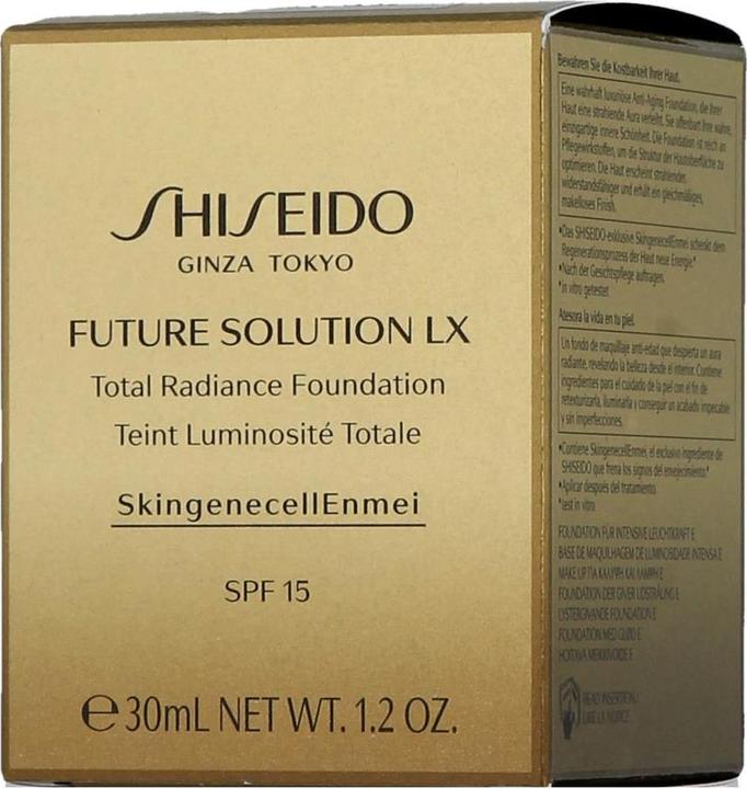 Actual product image Shiseido Total Radiance Foundation (N4 Neutral)