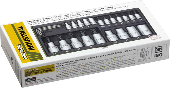 Actual product image Proxxon Socket wrench set (12.5 mm, 6.3 mm)