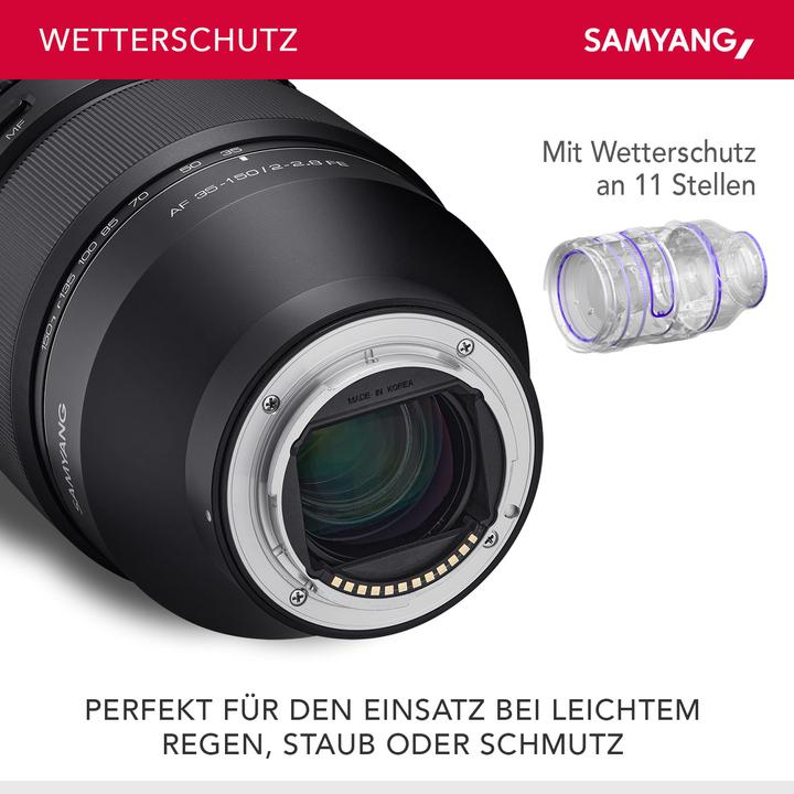 Produktbild Samyang AF 35-150MM F2-2,8 SONY FE (Sony E, APS-C / DX, Vollformat)