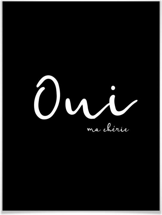 Produktbild Trenddeko Oui ma chérie (40 x 50 cm)