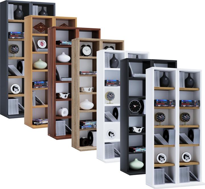 Immagine prodotto VCM Mobile porta CD DVD in legno Milano (42 x 20 x 92 cm)