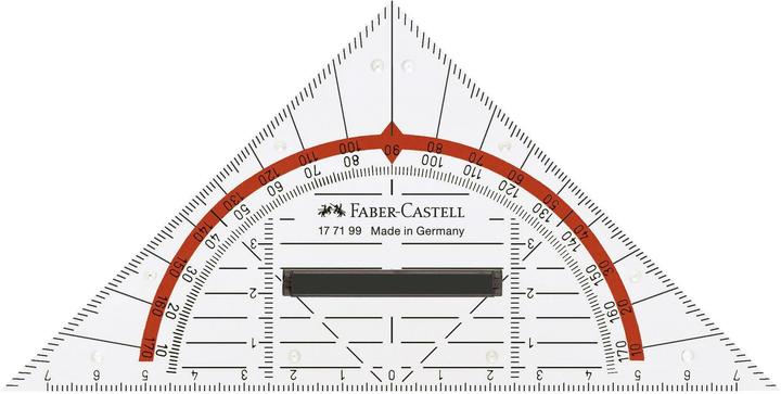 Actual product image Faber-Castell Geo triangle 14 cm with handle (14 cm)