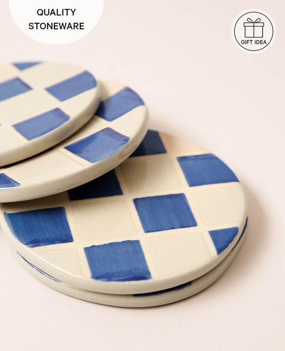 Produktbild Esmée Set Keramikuntersetzer (4 x, Glasuntersetzer)