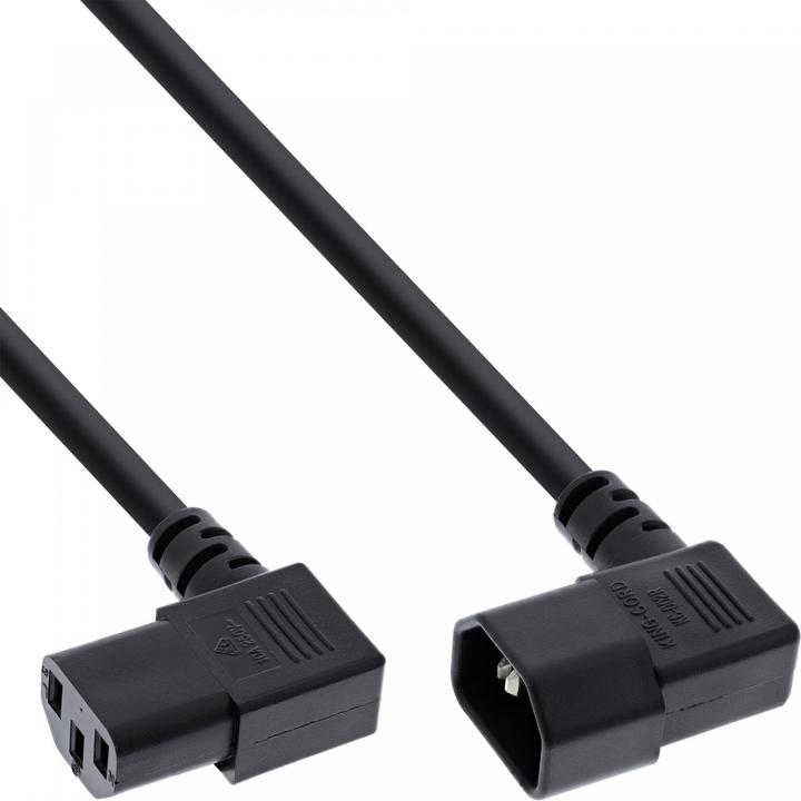 Produktbild InLine Netzkabel Kaltgeräteverlängerung (0.40 m, C14, C13)