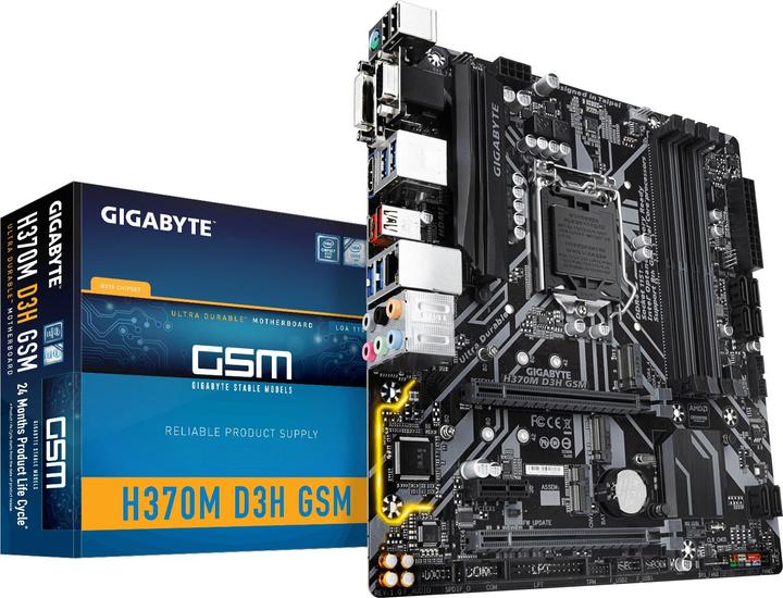 Immagine prodotto Gigabyte H370M D3H GSM S1151V2 H370 MAT (LGA 1151, Intel H370, mATX)