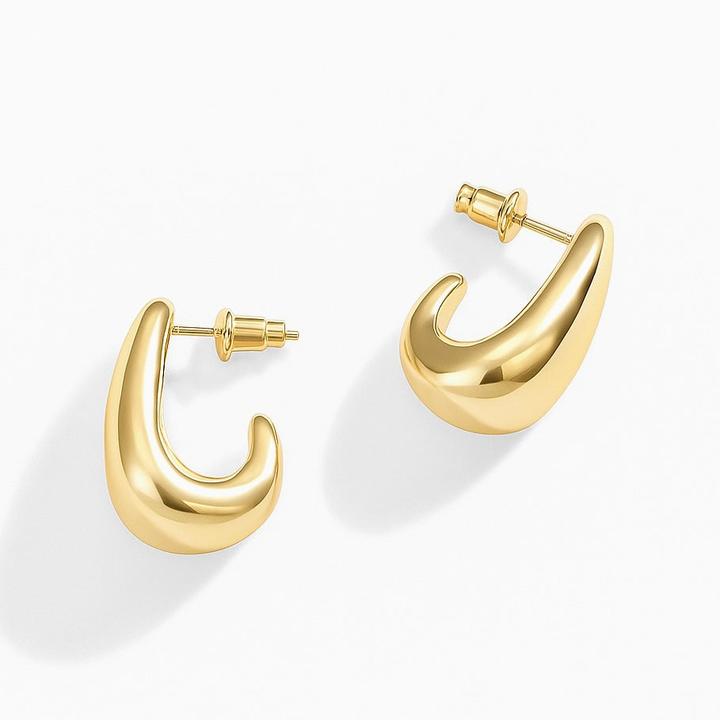 Actual product image Sensora Jewelry Glossy Drop Ohrringe (18k gold vermeil)
