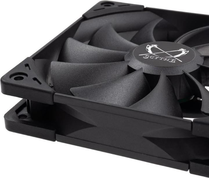 Produktbild Scythe Kaze Flex 120 Black PWM Lüfter, 300-1500U/min (120 mm, 1 x)
