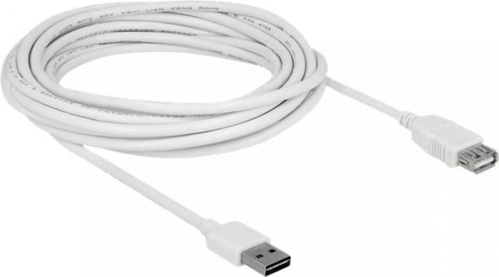 Image du produit Delock Câble d'extension USB2.0 Easy, 5m, blanc (5 m, USB 2.0)