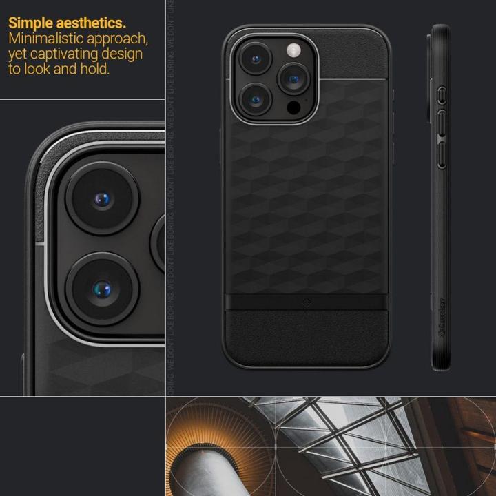 Produktbild Caseology Parallax MAG iPhone 15 Pro Max 6.7" Magsafe Czarny/Matte Black ACS06614 (Apple iPhone 15 Pro Max)