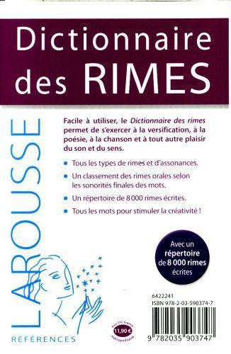 Produktbild Dictionnaire des rimes (Warnant Léon, Französisch)