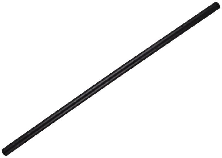 Produktbild Naturestar Papiertrinkhalme Bio Jumbo 8x250mm schwarz VE=100 Stück (100 x)