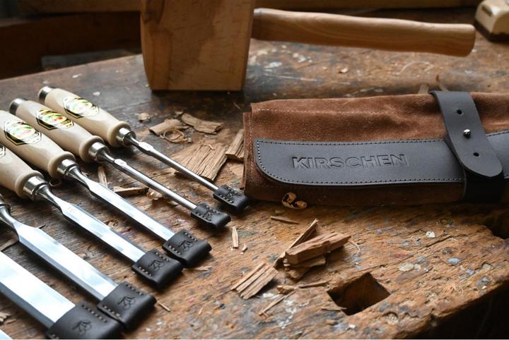 Produktbild Kirschen Stechbeitelsatz 6-tlg. Ledertasche 6-10-12-16-20-26 (26 mm)