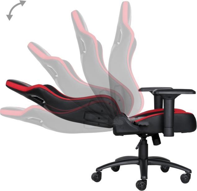 Immagine prodotto Marvo Sedia da gioco CH-118, nero-rosso