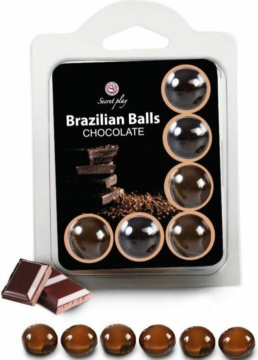 Secret play Secretplay Set 6 Brasilians Balls Chocolate