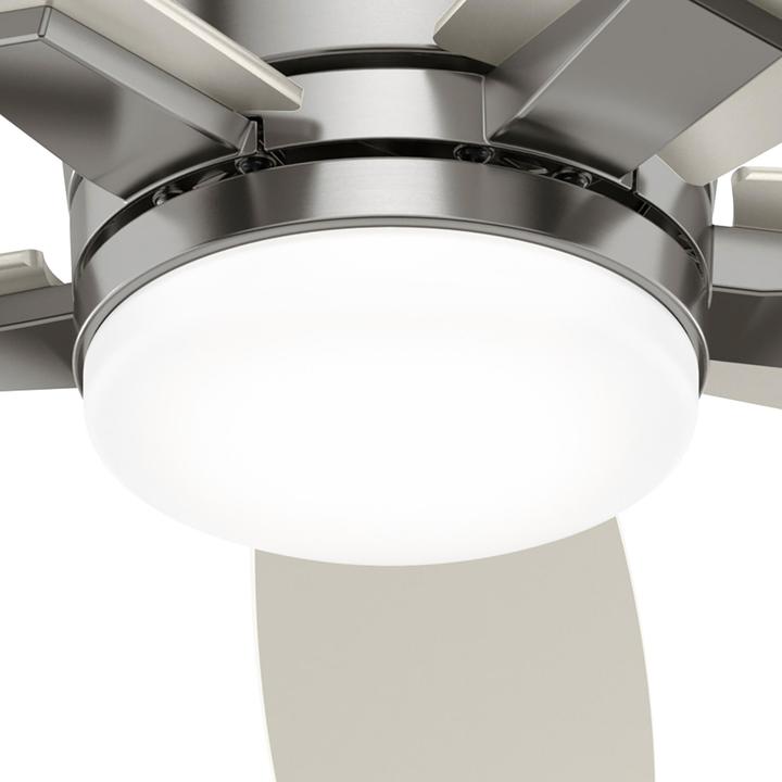 Actual product image Hunter Fans Deckenventilator Valencia Nickel mit LED & Fernbedienung (42 dB)