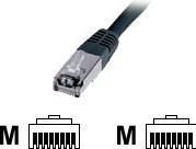 Image du produit Digitus CAT 5e SF-UTP patch cable Cu PVC AWG 26/7 longueur 10 m couleur noir (SF/UTP, CAT5e, 10 m)
