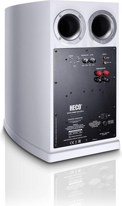 Produktbild Heco Audio Victa Elite Sub 252A aktiv Subwoofer *weiss* (1 Stk., 200 W)
