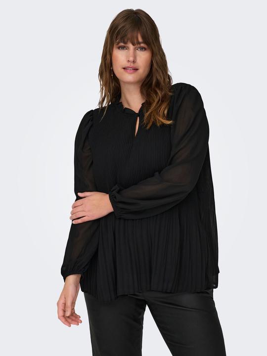 Produktbild Only Normal geschnitten Rundhals Elastische Bündchen Ballonärmel Top Top (44)