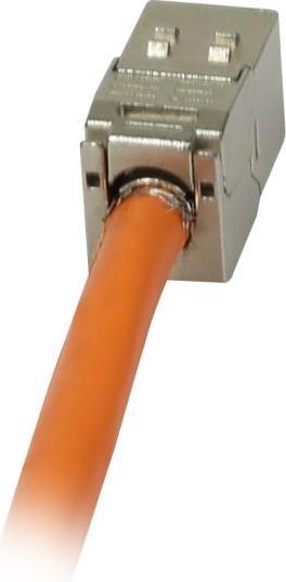 Produktbild Synergy 21 Keystone,Modul TP-Buchse(RJ45) CAT6A 500MHz Short mit Kabelklemme (Keystone Modul)