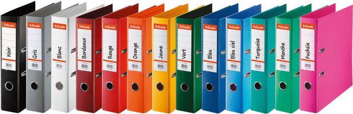 Actual product image Dymo Esselte Standard plastic folders, DIN A4, 75 mm, assorted Cover inside and outside laminated with (A4, 10 Piece)