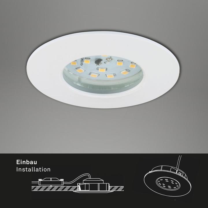 Actual product image Briloner LED bathroom recessed light 5W Warm (400 lm)