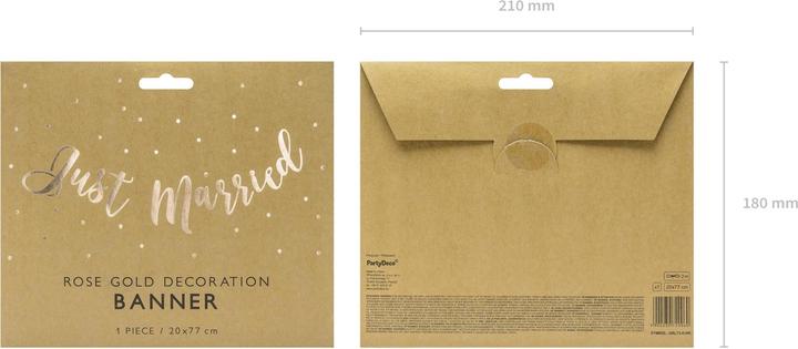 Produktbild Partydeco Girlande Just Married