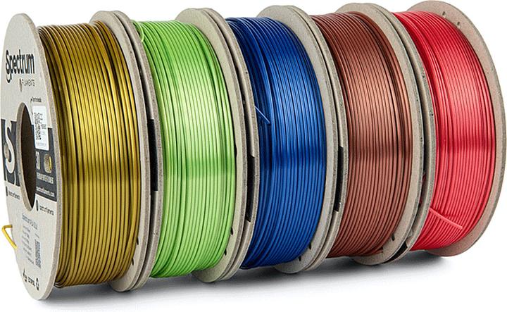 Produktbild Filament PLA Silk (PLA, 1.75 mm, 250 g, Gold, Kupfer, Grün, Blau, Rot)