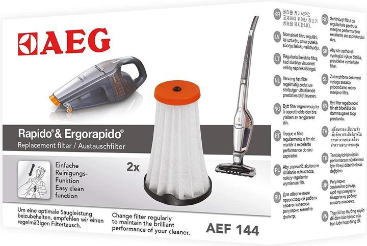 Actual product image AEG Vacuum cleaner filter AEF144 2 pcs