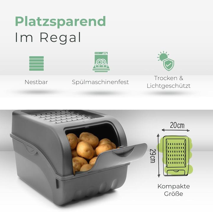 Produktbild Novaliv 2er-Set stapelbare Zwiebelbox (3.50 l)