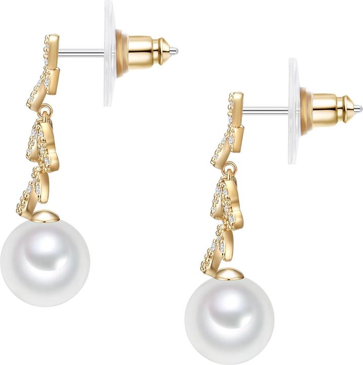 Image du produit Lulu & Jane Femme laiton zirconium perle de culture or jaune - 29627 (Laiton)