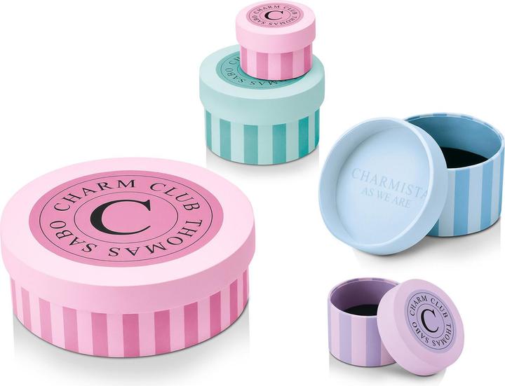 Produktbild Thomas Sabo Charm-Anhänger Pinkes Kleeblatt mit Weissen Steinen Silber (925er Silber, Emaille)