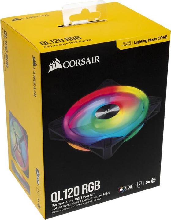 Image du produit Corsair iCUE QL120 RGB (120 mm, 3 x)