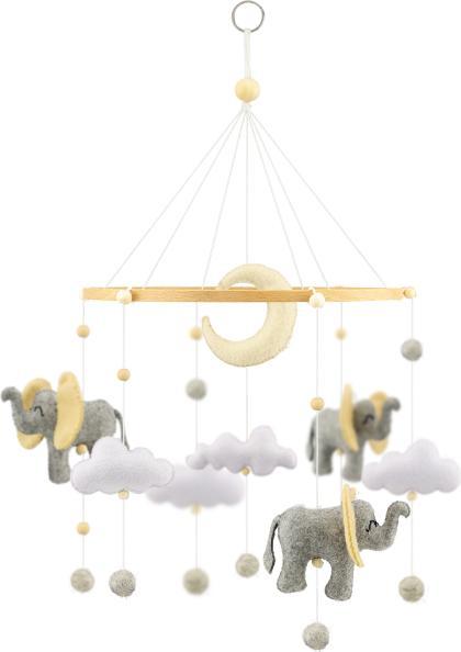 Image du produit Ulysse Couleurs d'Enfance Joli appareil mobile en feutre : les éléphants
