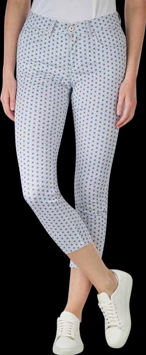 Angels Modern Graphic Print Ornella Pant Slim Fit Smokey Blu