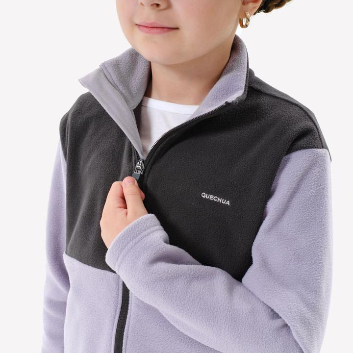 Immagine prodotto Quechua Giacca in pile per bambini taglia 122-170 Hiking - MH500 Zip TW