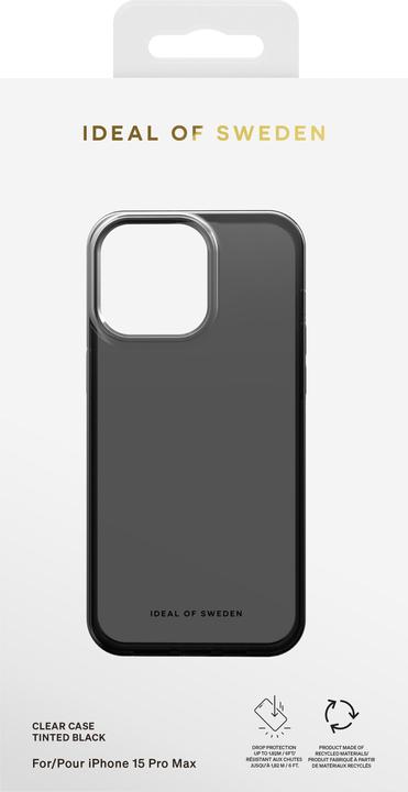 Actual product image iDeal Of Sweden Designer Hard Cover Tinted Black clear (Apple iPhone 15 Pro Max)